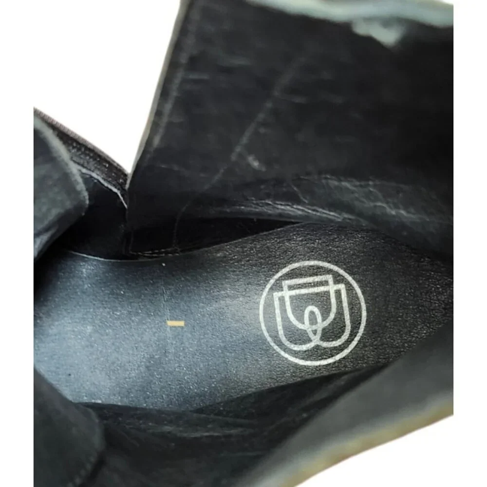 DuoBoots UK Men’s EU 43 Black Leather Brogue Lace Up Ankle Boots
